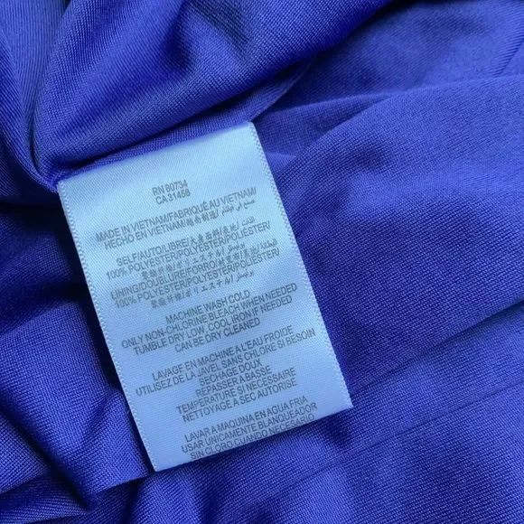 BCBGeneration Shoulder Ruffle Purple Dress - Picture 5 of 5